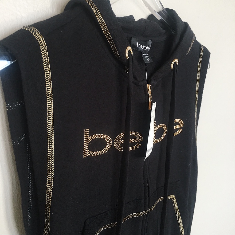NWT Bebe Romper Zip Up Jumpsuit - Picture 3 of 6